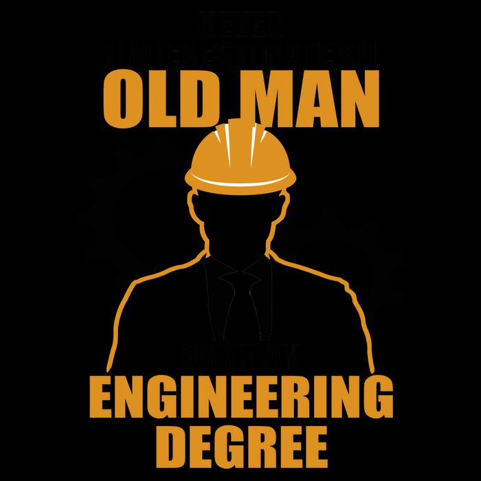 Never Underestimate An Old Man With An Engineering Degree Mug