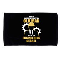Never Underestimate An Old Man With An Engineering Degree Microfiber Hand Towel