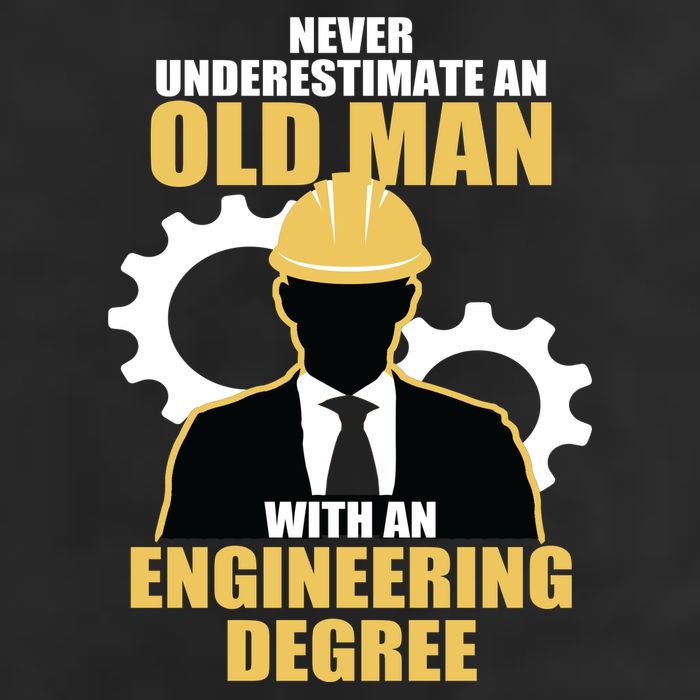 Never Underestimate An Old Man With An Engineering Degree Microfiber Hand Towel