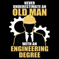Never Underestimate An Old Man With An Engineering Degree Wool Snapback Cap