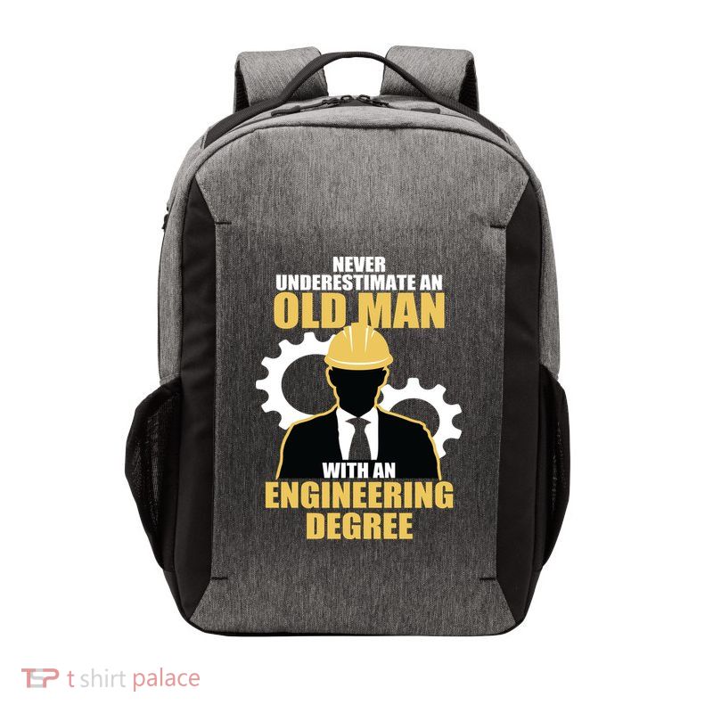 Never Underestimate An Old Man With An Engineering Degree Vector Backpack