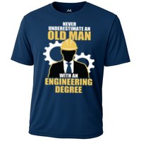 Never Underestimate An Old Man With An Engineering Degree Performance Shirt