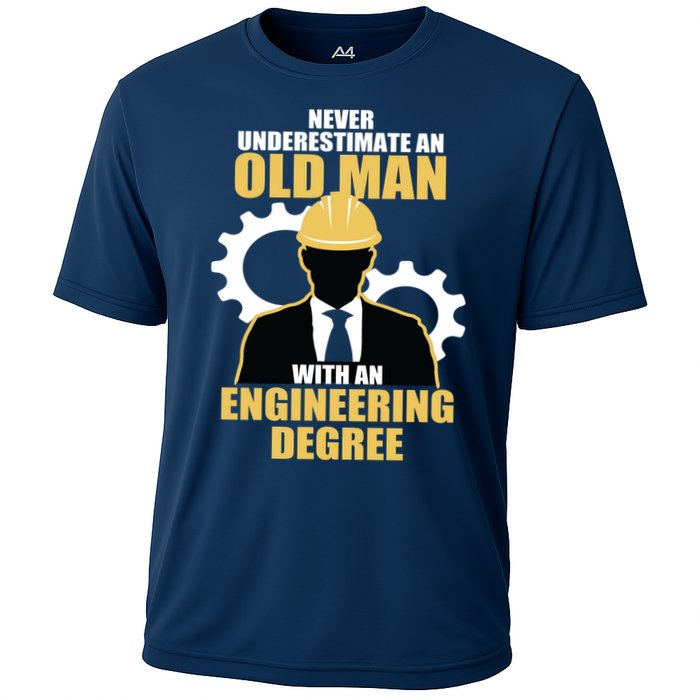 Never Underestimate An Old Man With An Engineering Degree Performance Shirt
