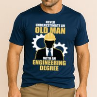 Never Underestimate An Old Man With An Engineering Degree Performance Shirt