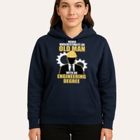 Never Underestimate An Old Man With An Engineering Degree Hoodie