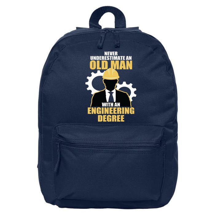 Never Underestimate An Old Man With An Engineering Degree 16 in Basic Backpack