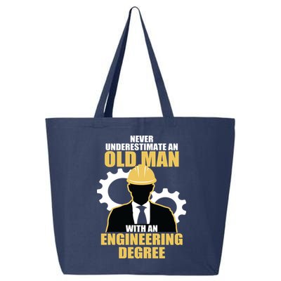 Never Underestimate An Old Man With An Engineering Degree 25L Jumbo Tote