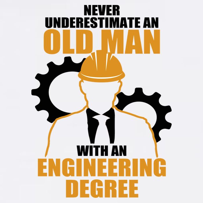 Never Underestimate An Old Man With An Engineering Degree Garment-Dyed Sweatshirt