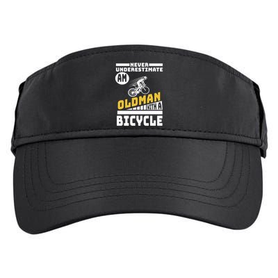 Never Underestimate An Oldman With A Bicycle Adult Drive Performance Visor