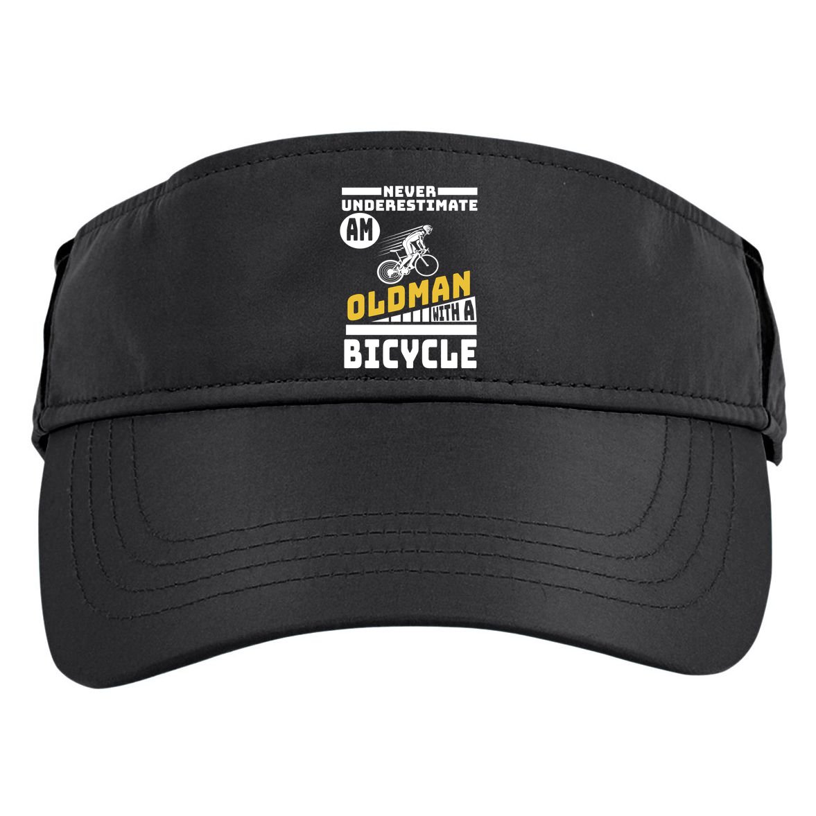 Never Underestimate An Oldman With A Bicycle Adult Drive Performance Visor
