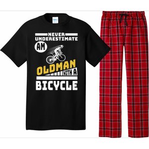 Never Underestimate An Oldman With A Bicycle Pajama Set