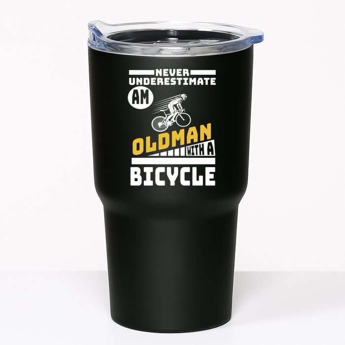 Never Underestimate An Oldman With A Bicycle Tumbler