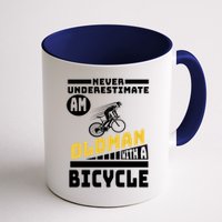 Never Underestimate An Oldman With A Bicycle Mug