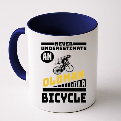 Never Underestimate An Oldman With A Bicycle Mug