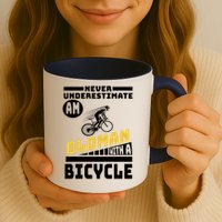 Never Underestimate An Oldman With A Bicycle Mug