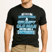 Never Underestimate Grumpy Old Man Born In October Performance Shirt