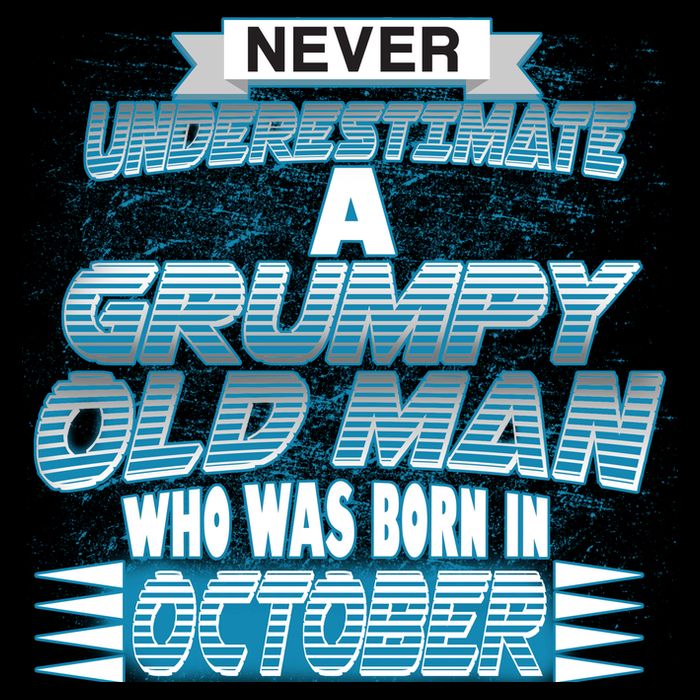 Never Underestimate Grumpy Old Man Born In October Sustainable Bucket Hat