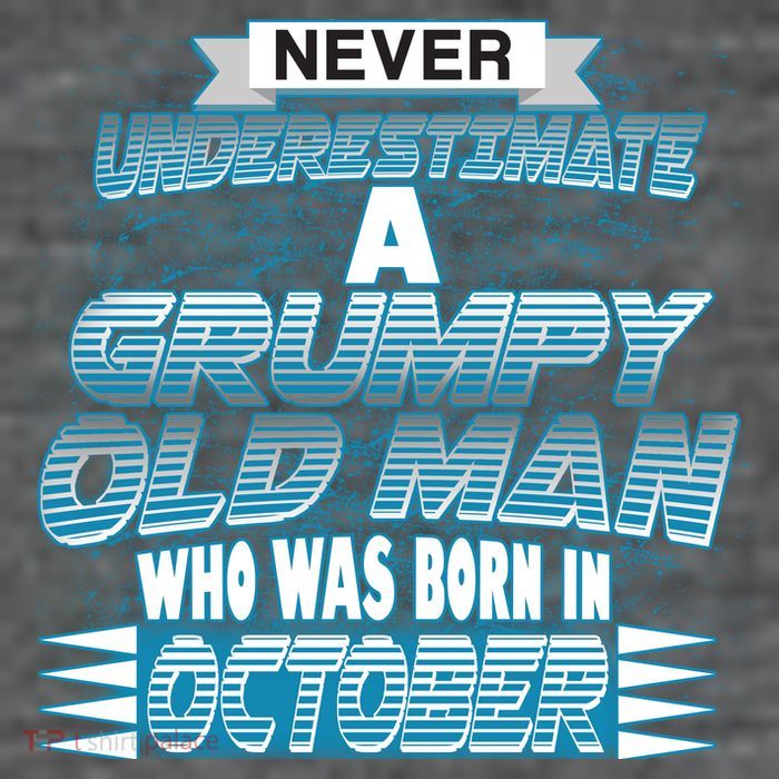Never Underestimate Grumpy Old Man Born In October Sustainable Beanie