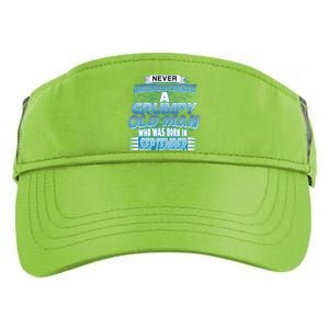 Never Underestimate Grumpy Old Man Born In September Adult Drive Performance Visor