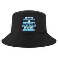Never Underestimate Grumpy Old Man Born In September Cool Comfort Performance Bucket Hat