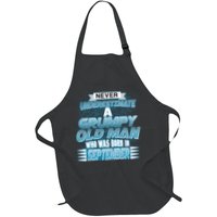 Never Underestimate Grumpy Old Man Born In September Apron
