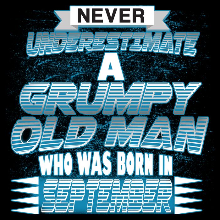 Never Underestimate Grumpy Old Man Born In September Flatbill Hat
