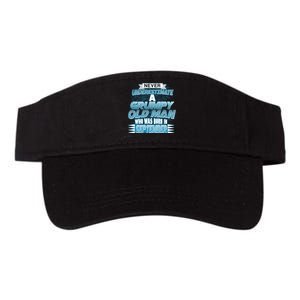 Never Underestimate Grumpy Old Man Born In September Valucap Bio-Washed Visor