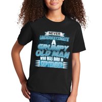 Never Underestimate Grumpy Old Man Born In September Kids T-Shirt