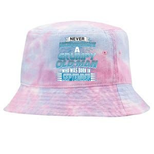 Never Underestimate Grumpy Old Man Born In September Tie-Dyed Bucket Hat