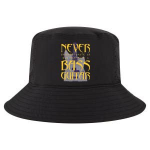 Never Underestimate Old Man With A Bass Guitar Cool Comfort Performance Bucket Hat