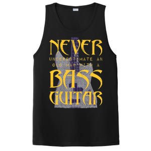 Never Underestimate Old Man With A Bass Guitar PosiCharge Competitor Tank