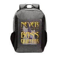 Never Underestimate Old Man With A Bass Guitar Vector Backpack