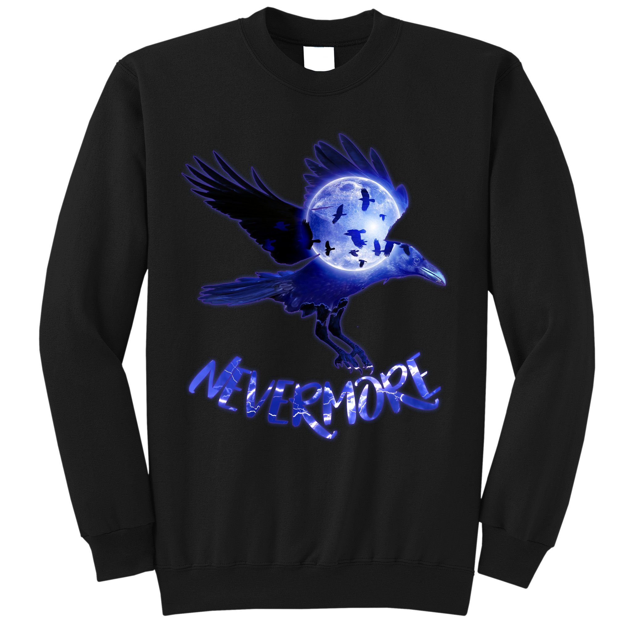 Nevermore Raven Halloween Sweatshirt