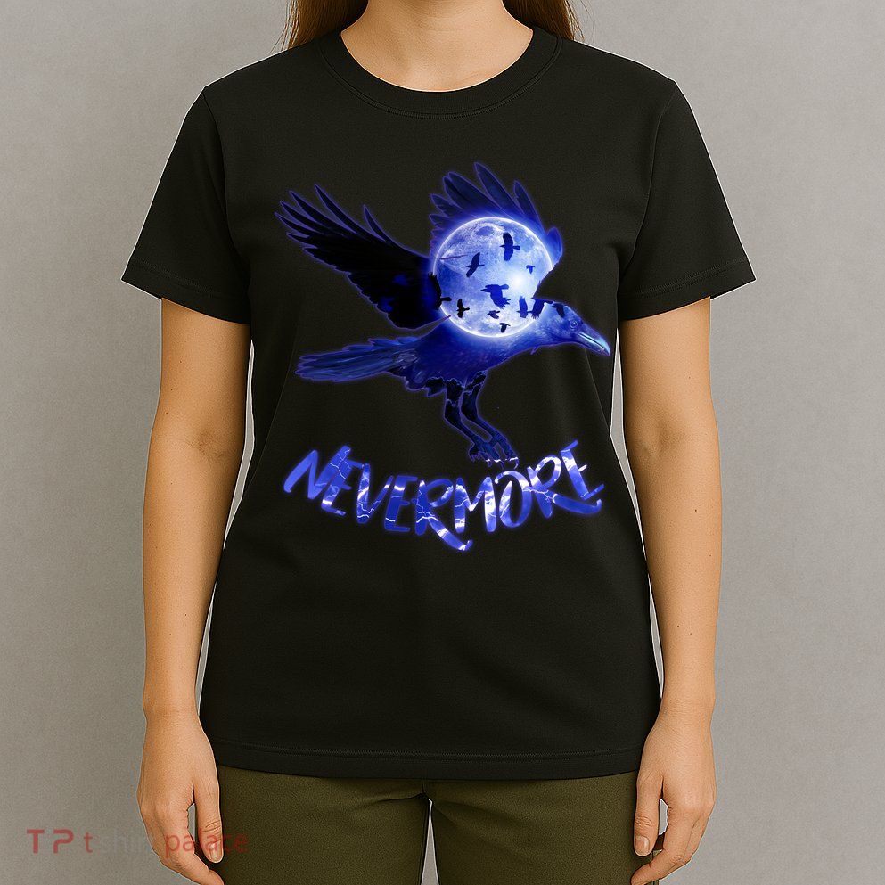 Nevermore Raven Halloween T-Shirt