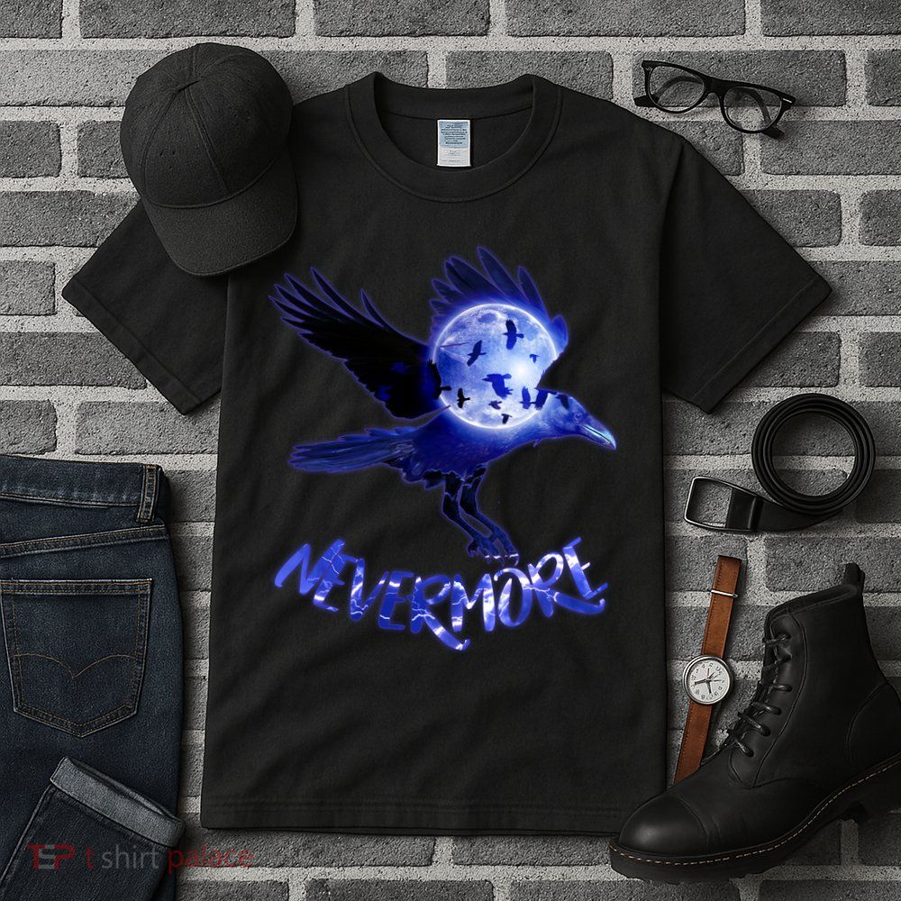 Nevermore Raven Halloween Tall T-Shirt