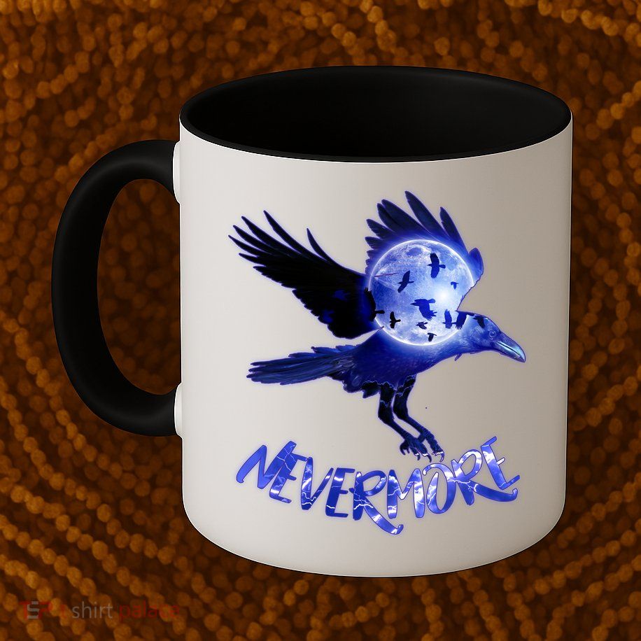 Nevermore Raven Halloween Mug