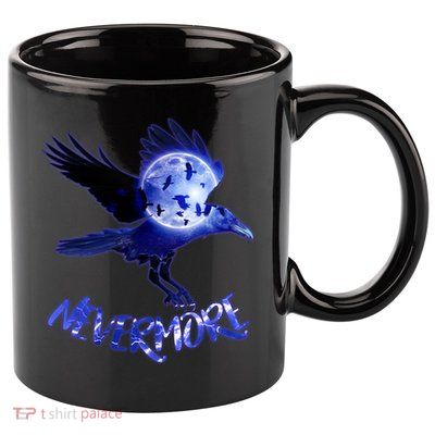Nevermore Raven Halloween 11oz C Handle Ceramic Mug