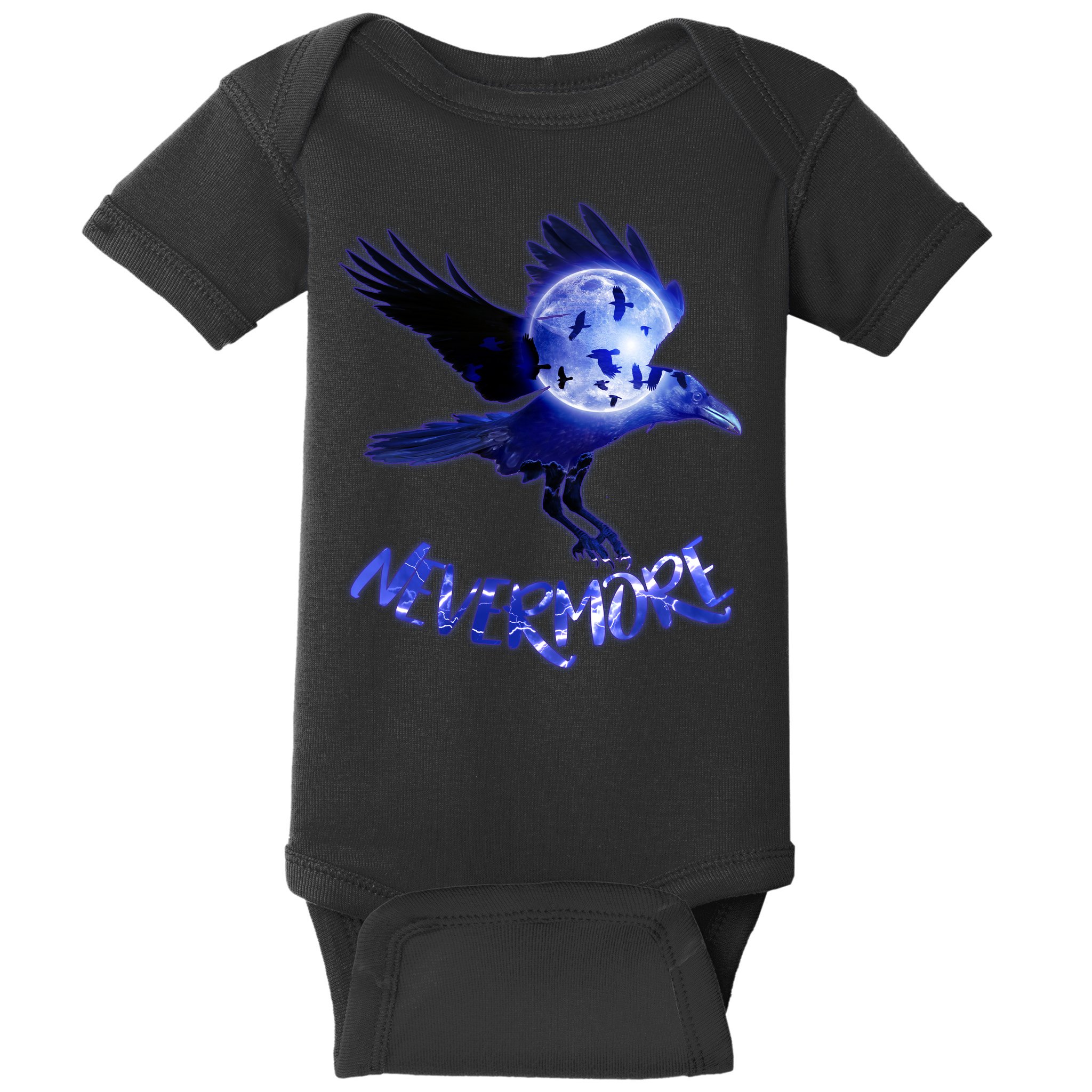 Nevermore Raven Halloween Baby Bodysuit