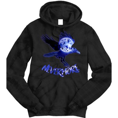 Nevermore Raven Halloween Tie Dye Hoodie