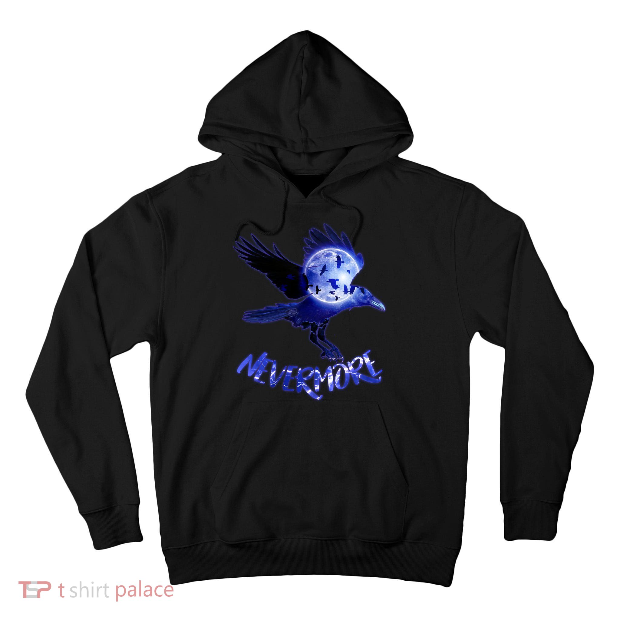Nevermore Raven Halloween Tall Hoodie