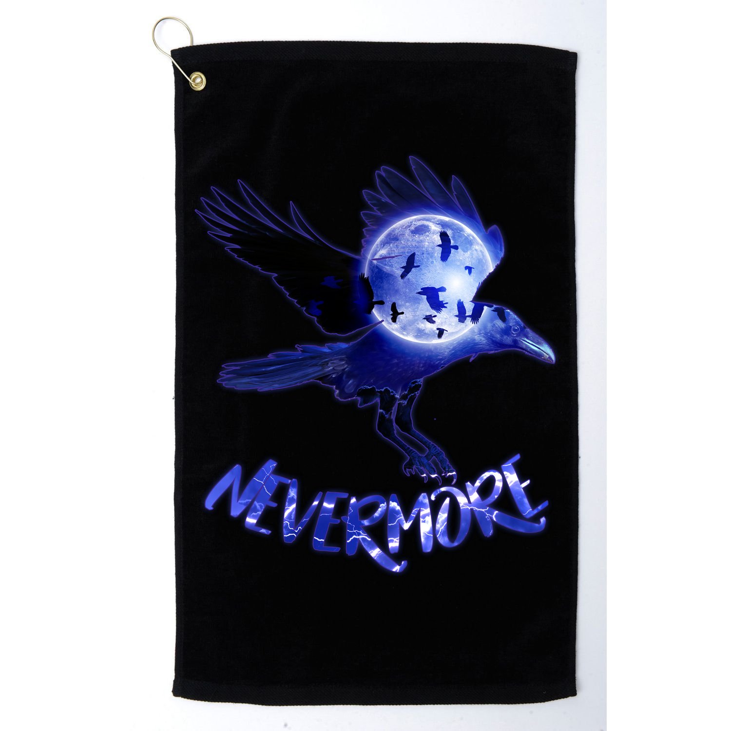Nevermore Raven Halloween Golf Towel