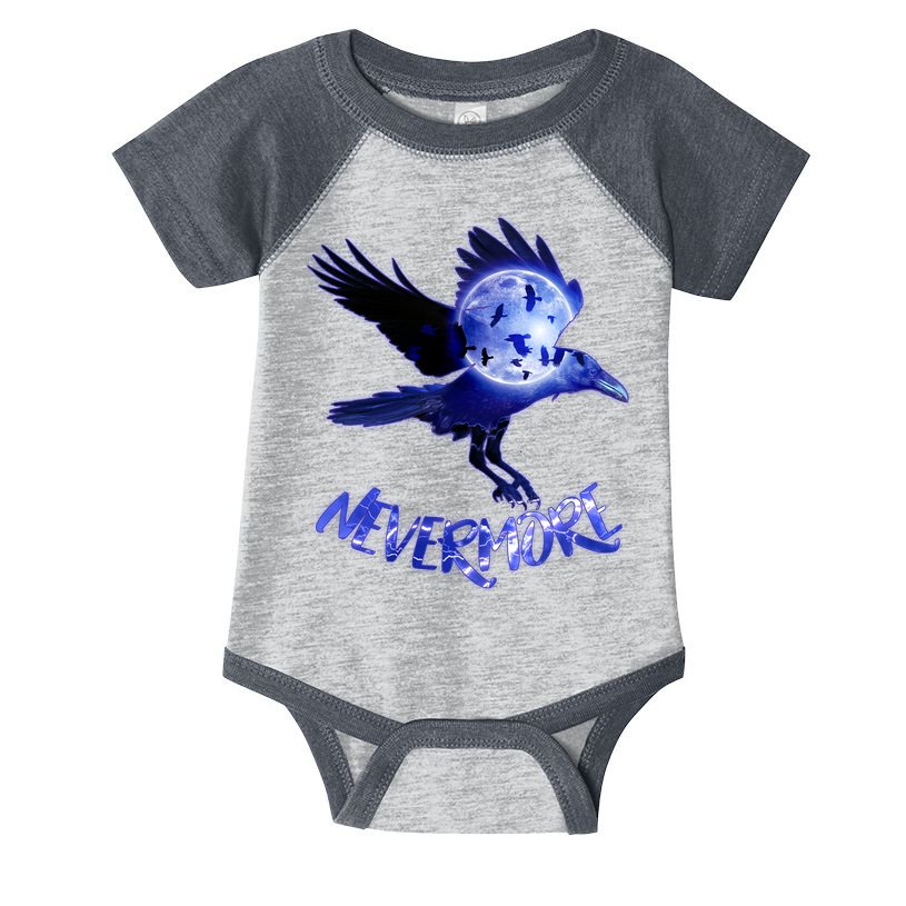 Nevermore Raven Halloween Infant Baby Jersey Bodysuit