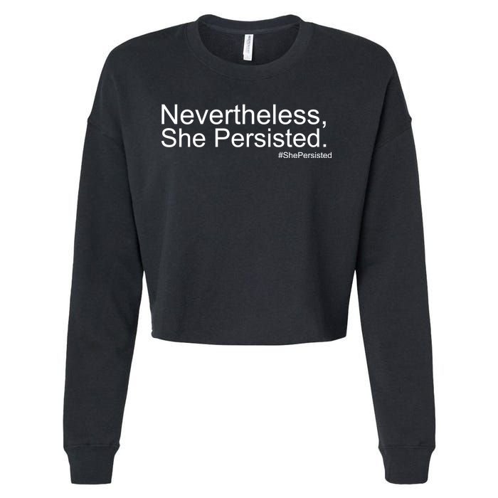 Nevertheless, She Persisted - Resist Cropped Pullover Crew