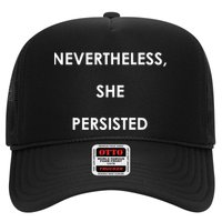 Nevertheless, She Persisted. Never Give Up. Never Give In. Feminist Hat
