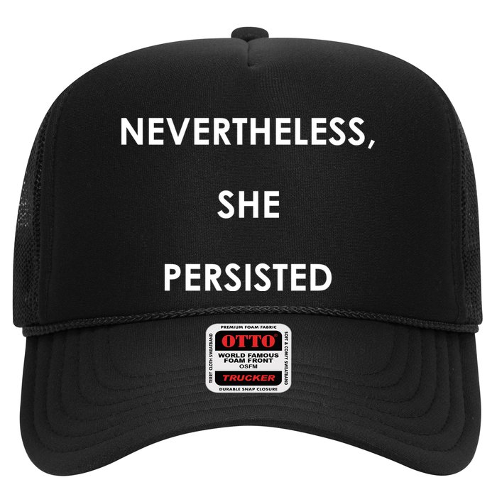 Nevertheless, She Persisted. Never Give Up. Never Give In. Feminist Hat