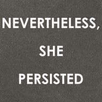 Nevertheless, She Persisted. Never Give Up. Never Give In. Feminist Cotton Canvas Backpack