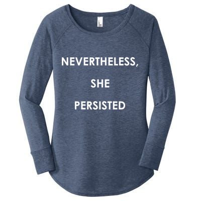 Nevertheless, She Persisted. Never Give Up. Never Give In. Feminist Women's Perfect Tri Tunic Long Sleeve Shirt