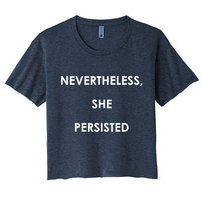 Nevertheless, She Persisted. Never Give Up. Never Give In. Feminist Crop Top