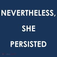 Nevertheless, She Persisted. Never Give Up. Never Give In. Feminist Zip Tote Bag
