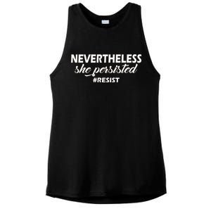 Nevertheless, She Persisted. #Resist Resistance Ladies PosiCharge Tri-Blend Wicking Tank